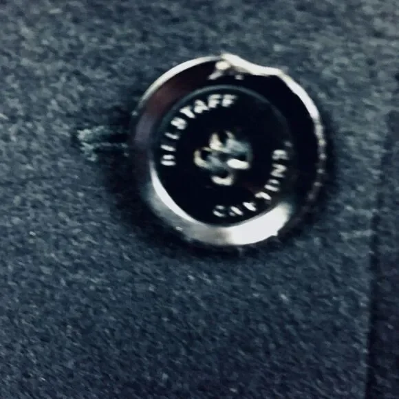 Belstaff Dallington Double Breast Cropped Pea Coat Cashmere/Wool Blend Black S - Picture 16 of 16